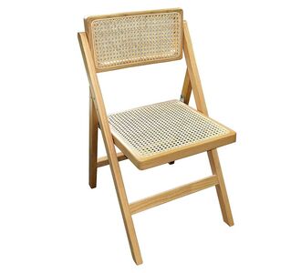 Καρέκλα Yoko pakoworld πτυσσόμενη μπεζ pvc rattan-φυσικό πόδι |  Καρέκλες στο espiti