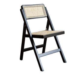 Καρέκλα Yoko pakoworld πτυσσόμενη μπεζ pvc rattan-μαύρο πόδι |  Καρέκλες στο espiti