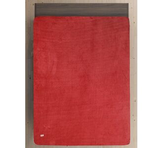 Σεντόνι Flannel NODES RED 100% Πολυεστερικό Flannel 160 x 200 + 30 εκ. MADI |  Μονόχρωμα Υπέρδιπλα στο espiti