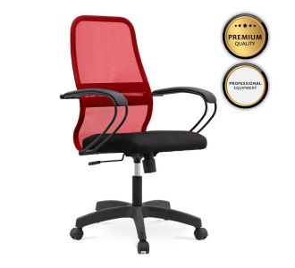 Καρέκλα γραφείου Moonlight Megapap με ύφασμα Mesh χρώμα κόκκινο - μαύρο 66,5x70x102/112εκ. |  Καρέκλες γραφείου στο espiti