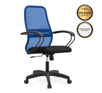 Καρέκλα γραφείου Moonlight Megapap με ύφασμα Mesh χρώμα μπλε - μαύρο 66,5x70x102/112εκ. |  Καρέκλες γραφείου στο espiti