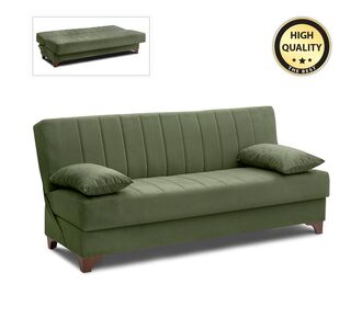 Καναπές - κρεβάτι Victor Megapap τριθέσιος βελούδινος με αποθηκευτικό χώρο σε χρώμα λαδί 190x84x90εκ. |  Καναπέδες-Κρεβάτι στο espiti