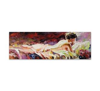 Πίνακας σε καμβά "Naked Girl" Megapap ψηφιακής εκτύπωσης 120x40x3εκ. |  Πίνακες στο espiti