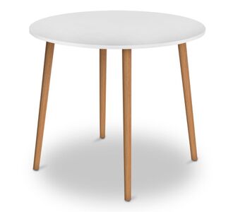Τραπέζι Cruz Megapap από μελαμίνη χρώμα λευκό 92x92x75εκ. |  Τραπέζια στο espiti