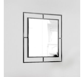 Καθρέφτης τοίχου Corner Megapap αλουμινίου χρώμα μαύρο 58,6x2x58,6εκ. |  Καθρέπτες στο espiti