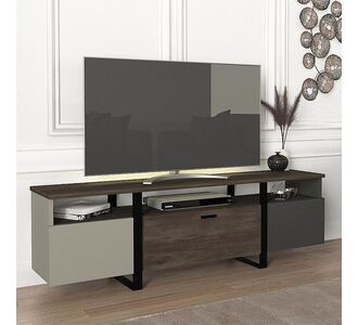 Έπιπλο τηλεόρασης Pescara Megapap από μελαμίνη χρώμα σκούρο καρυδί 150x31,5x46εκ. |  Έπιπλα τηλεόρασης στο espiti