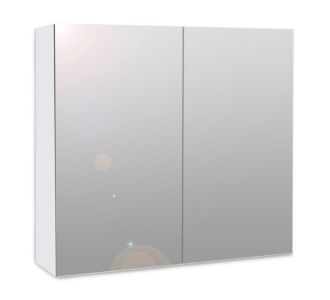 Καθρέπτης μπάνιου με ντουλάπι Nisa Megapap από μελαμίνη χρώμα λευκό 60x15x60εκ. |  Σετ Μπάνιου στο espiti