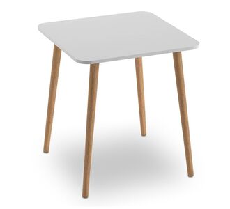 Τραπέζι Kare Megapap από μελαμίνη χρώμα λευκό 70x70x72εκ. |  Τραπέζια στο espiti