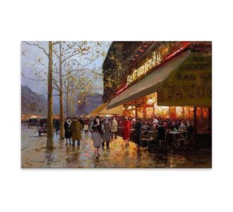 Πίνακας σε καμβά "La Coupole Paris" Megapap ψηφιακής εκτύπωσης 100x70x3εκ. |  Πίνακες στο espiti