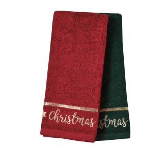 DAS HOME CHRISTMAS ΠΟΤΗΡΟΠΑΝΑ ΣΕΤ 2ΤΜΧ 40X60 0702 GREEN, RED |  Χριστουγεννιάτικες Πετσέτες στο espiti