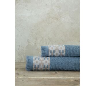 Σετ Πετσέτες (50x90 + 70x140) Jentaya - Blue Nima Home |  Πετσέτες Προσώπου στο espiti