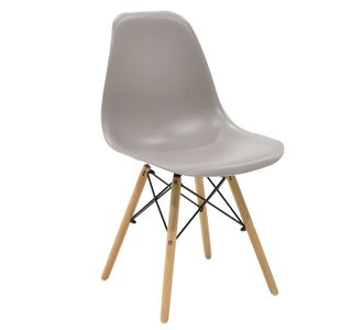 Καρέκλα Julita pakoworld PP γκρι-φυσικό πόδι 46x50x82εκ |  Καρέκλες στο espiti