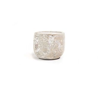 Κεραμικό Κηροπήγιο Mingi White Classic Large (15x15x14) Soulworks 0630063 |  Βάζα στο espiti