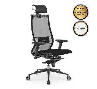 Καρέκλα γραφείου Samurai L2-9D Megapap εργονομική με ύφασμα TS Mesh χρώμα μαύρο 69x70x125/135εκ. |  Καρέκλες γραφείου στο espiti