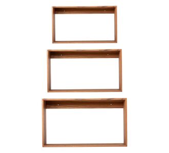 ΡΑΦΙΕΡΑ CHENGIS HM9830 3ΤΜΧ ΞΥΛΟ TEAK ΣΕ ΦΥΣΙΚΟ ΧΡΩΜΑ 60x20x38Υεκ |  Ραφιέρες τοίχου στο espiti