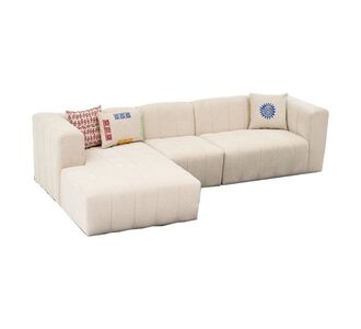 Γωνιακός καναπές Beyza pakoworld δεξιά γωνία κρεμ ύφασμα 299x160x73εκ |  Κατόπιν Παραγγελίας στο espiti