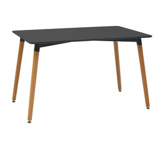 Τραπέζι Natali pakoworld MDF μαύρο-πόδια φυσικό 120x80x76εκ |  Τραπέζια στο espiti