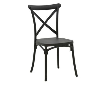 Καρέκλα Crossie pakoworld pp μαύρο 51x48x90εκ |  Καναπέδες - Καρέκλες  στο espiti