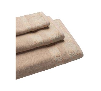 Πετσέτα BLOOM BEIGE 100% Βαμβάκι Σετ πετσέτες 3 τεμαχίων (30 x 50 + 50 x 90 + 80 x 150 εκ.) MADI |  Πετσέτες Μπάνιου στο espiti