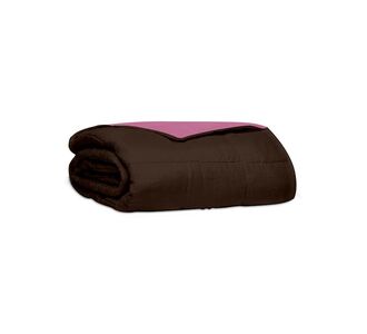 Κουβερλί percale μονόχρωμο Brown/Pink Μονό (160x220) Sunshinehome |  Κουβερλί Μονά στο espiti