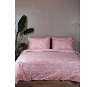 Παπλωματοθήκη Cotton Feelings 2042 Pink Διπλή (200x250) Sunshinehome |  Παπλωματοθήκες Διπλές στο espiti