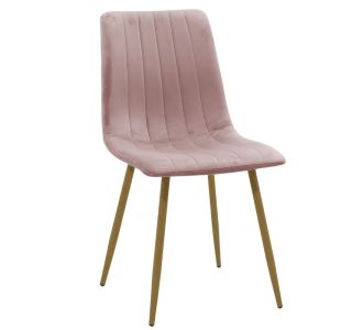 Καρέκλα Noor pakoworld σάπιο μήλο βελούδο-πόδι φυσικό μέταλλο 44x55x86εκ |  Καρέκλες στο espiti