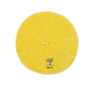 Στρογγυλή πετσέτα με κρεμαστράκι (48cm) κίτρινο GREECE 5206978160455 SilkFashion |  Πετσέτες Κουζίνας στο espiti