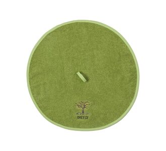 Στρογγυλή πετσέτα με κρεμαστράκι (48cm) πράσινη GREECE 5206978160462 SilkFashion |  Πετσέτες Κουζίνας στο espiti