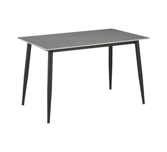 Τραπέζι Gustas pakoworld γκρι μαρμάρου sintered stone-μαύρο μέταλλο 120x60x75εκ |  Τραπέζια στο espiti