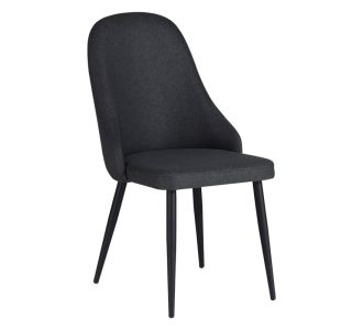 Καρέκλα Remis pakoworld ανθρακί ύφασμα-πόδι μαύρο μέταλλο 49x61x91εκ |  Καρέκλες στο espiti
