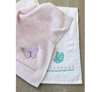Σετ Πετσέτες (2 x 30x30) - Butterflies Nima Bebe |  Βρεφικές πετσέτες στο espiti