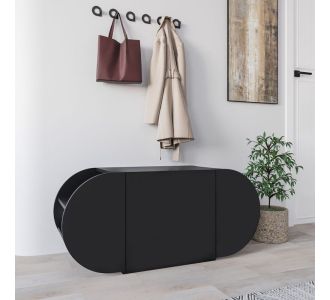 Παπουτσοθήκη Pozy Megapap χρώμα black bute 110x40,4x50εκ. |  Παπουτσοθήκες στο espiti