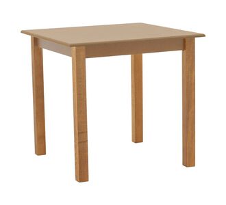 Τραπέζι Zolenio pakoworld μασίφ ξύλο οξιάς με επιφάνεια mdf λούστρο καρυδί 60x60x76εκ |  Τραπέζια στο espiti