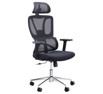 Καρέκλα γραφείου διευθυντή Aish pakoworld mesh ύφασμα μαύρο 64x66x130εκ |  Καρέκλες γραφείου στο espiti