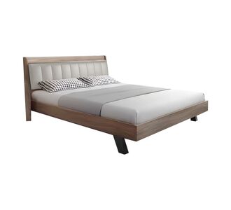Κρεβάτι Frankly pakoworld διπλό oak-μπεζ pu 150x200εκ |  Κρεβάτια στο espiti