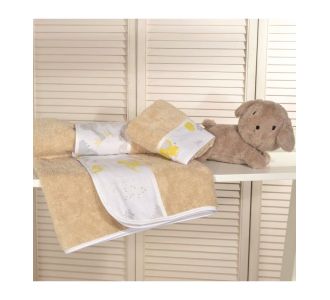 Oliver Baby σετ πετσέτες μπεζ 2 τεμ σχέδιο 203 100% βαμβάκι 450 ΓΡΜ/ΤΜ - 30Χ50 70Χ120 |  Βρεφικές πετσέτες στο espiti