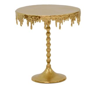 Βοηθητικό τραπέζι Fropio Inart χρυσό μέταλλο Φ40x44εκ |  Τραπεζάκια βοηθητικά στο espiti