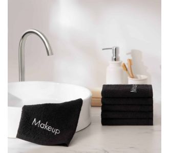 Πετσέτα Make up 30x50 Black Astron Italy |  Μπάνιο στο espiti