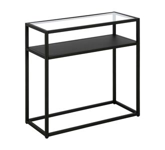Βοηθητικό τραπέζι Levian pakoworld μαύρο μέταλλο-γυαλί 60x25x60εκ |  Τραπεζάκια βοηθητικά στο espiti