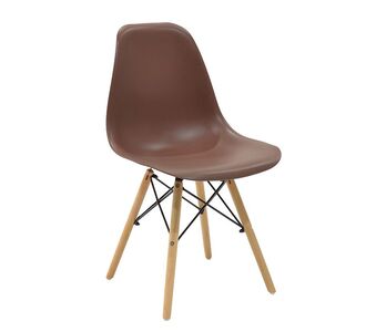 Καρέκλα Julita pakoworld PP καφέ-φυσικό πόδι 46x50x82εκ |  Καρέκλες στο espiti