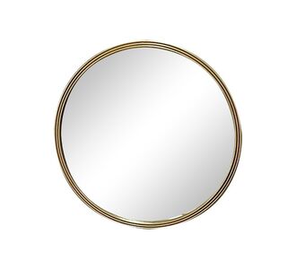 Καθρέπτης Mazforn Inart χρυσό μέταλλο 80x2.5x80εκ |  Καθρέπτες στο espiti