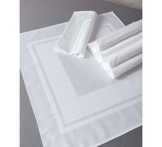 Πετσέτες φαγητού (10 τεμάχια) 423 (45cm X 45cm) λευκές 5206978158339 SilkFashion |  Τραπεζομάντηλα στο espiti