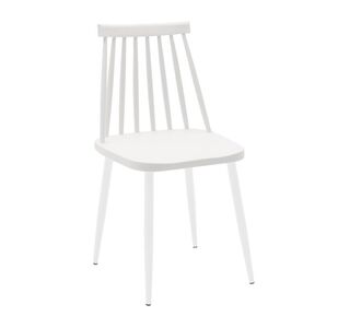 Καρέκλα Aurora pakoworld pp λευκό-πόδι λευκό 42x46x79εκ |  Καρέκλες στο espiti