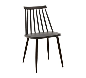 Καρέκλα Aurora pakoworld pp μαύρο-πόδι μαύρο 42x46x79εκ |  Καρέκλες στο espiti