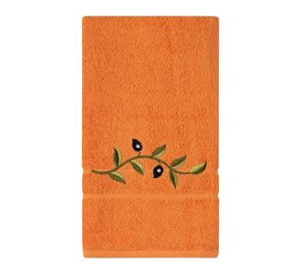Πετσέτα Προσώπου ( 50cm x 100cm ) Πορτοκαλί με κλαδί 5206978159794 SilkFashion |  Πετσέτες Κουζίνας στο espiti