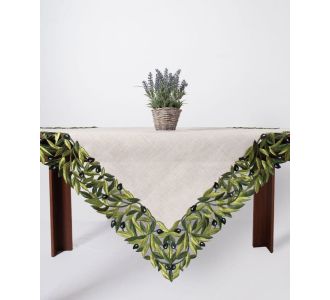 Τραπεζοκαρέ 2353 (135cm x 135cm) μαύρη ελιά 5206978157998 SilkFashion |  Τραπεζομάντηλα στο espiti