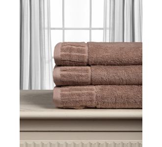 Βαμβακερή πετσέτα ΜΕΛΩΔΙΑ 600gsm (40cm x 60cm) Light brown 5206978163906 SilkFashion |  Σετ Πετσέτες στο espiti