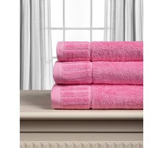 Βαμβακερή πετσέτα ΜΕΛΩΔΙΑ 600gsm (75cm x 150cm) Pink 5206978164125 SilkFashion |  Σετ Πετσέτες στο espiti