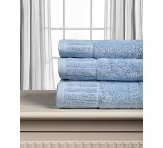 Βαμβακερή πετσέτα ΜΕΛΩΔΙΑ 600gsm (50cm x 100cm) sky blue 5206978163975 SilkFashion |  Σετ Πετσέτες στο espiti