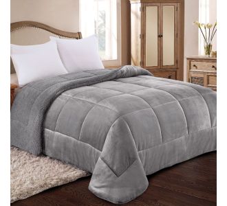 ΚΟΥΒΕΡΤΟΠΑΠΛΩΜΑ ΗΜΙΔΙΠΛΟ 180X240 ADAM HOME (805) GREY |  Κουβερτοπαπλώματα  στο espiti